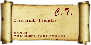 Czesznak Tivadar névjegykártya
